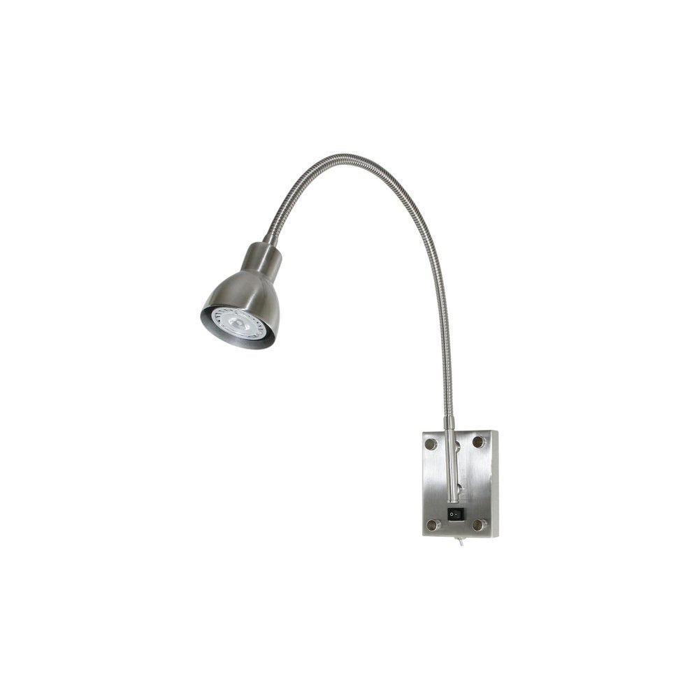 30" Antiqued Brass Metal Spotlight Wall Sconce