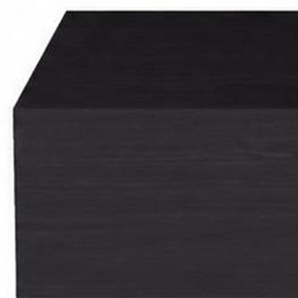 Set of Two 16" Oak Wood One Drawer Floating Nightstand