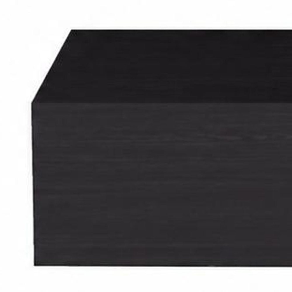 Set of Two 16" Oak Wood One Drawer Floating Nightstand