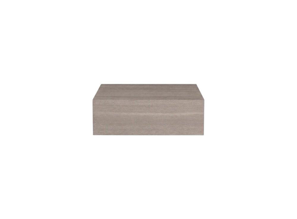 Set of Two 16" Oak Wood One Drawer Floating Nightstand