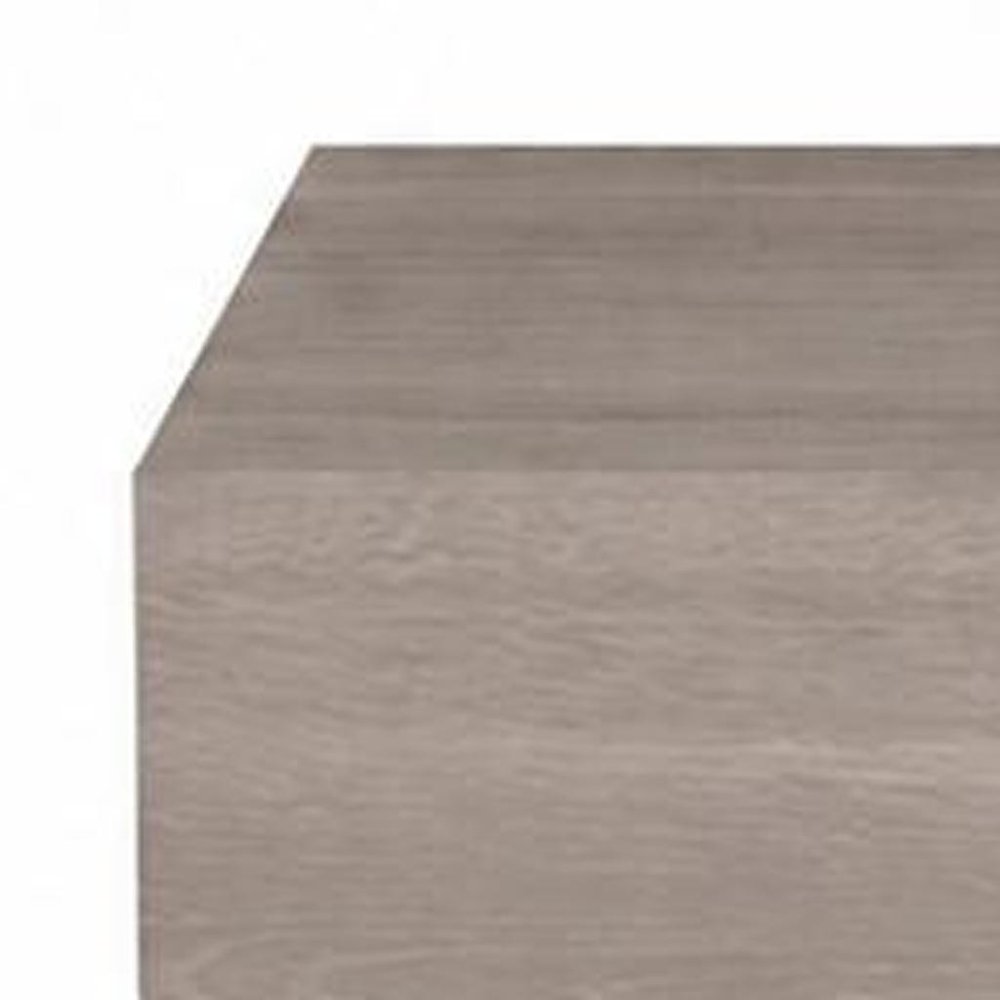 Set of Two 16" Oak Wood One Drawer Floating Nightstand