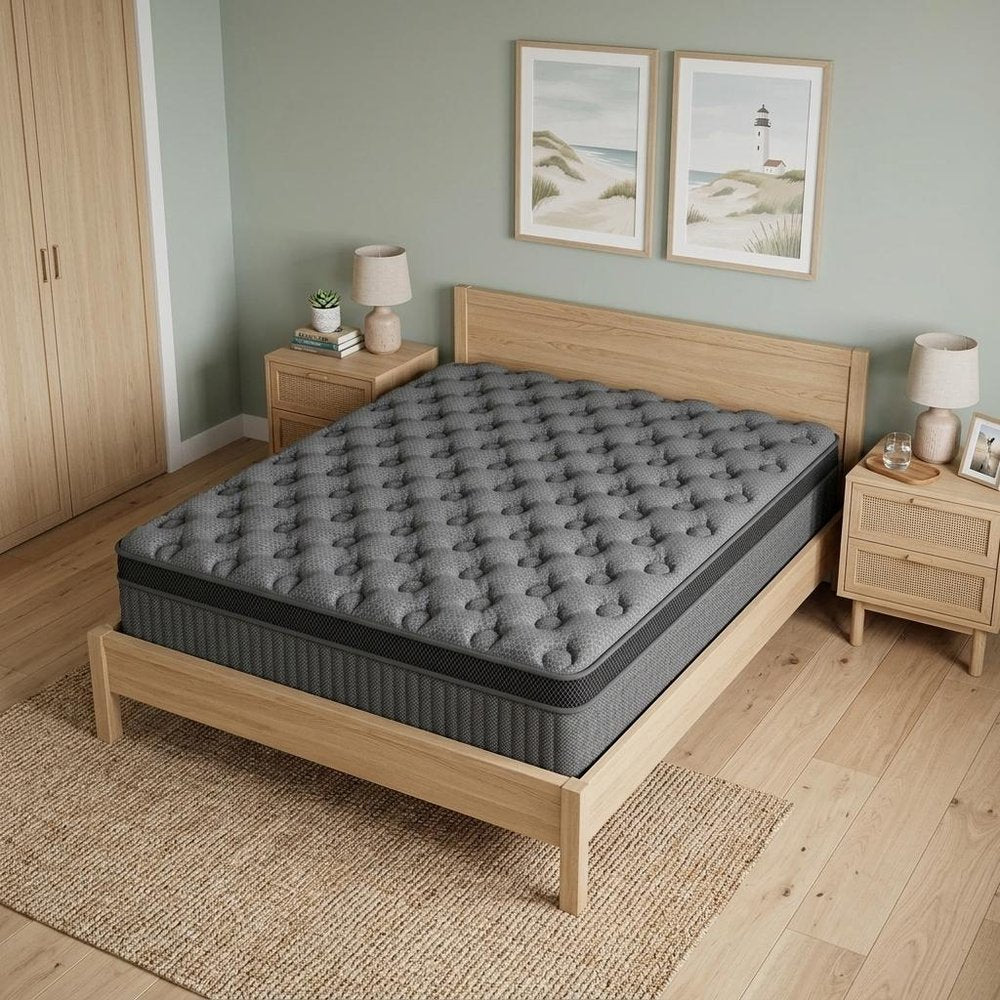 12" Queen Lumbar Support Memory Foam Hybrid Mattress