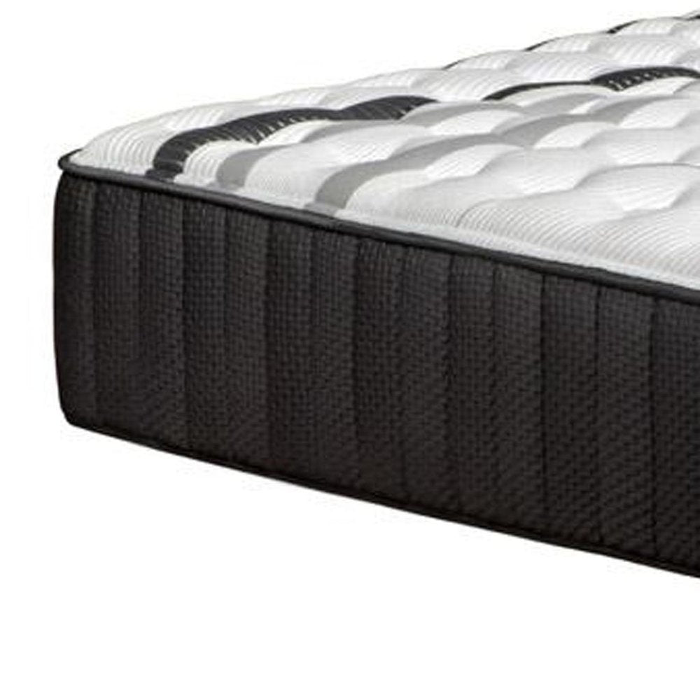 14" Graphite And Titanium Infused Twin Gel Memory Foam Firm Hybrid Mattress