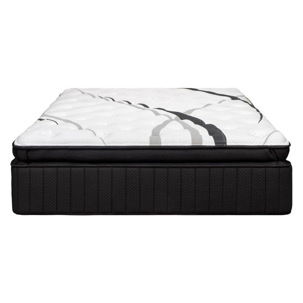 16" Graphite And Titanium Infused Twin Gel Memory Foam Ultra plush Hybrid Mattress