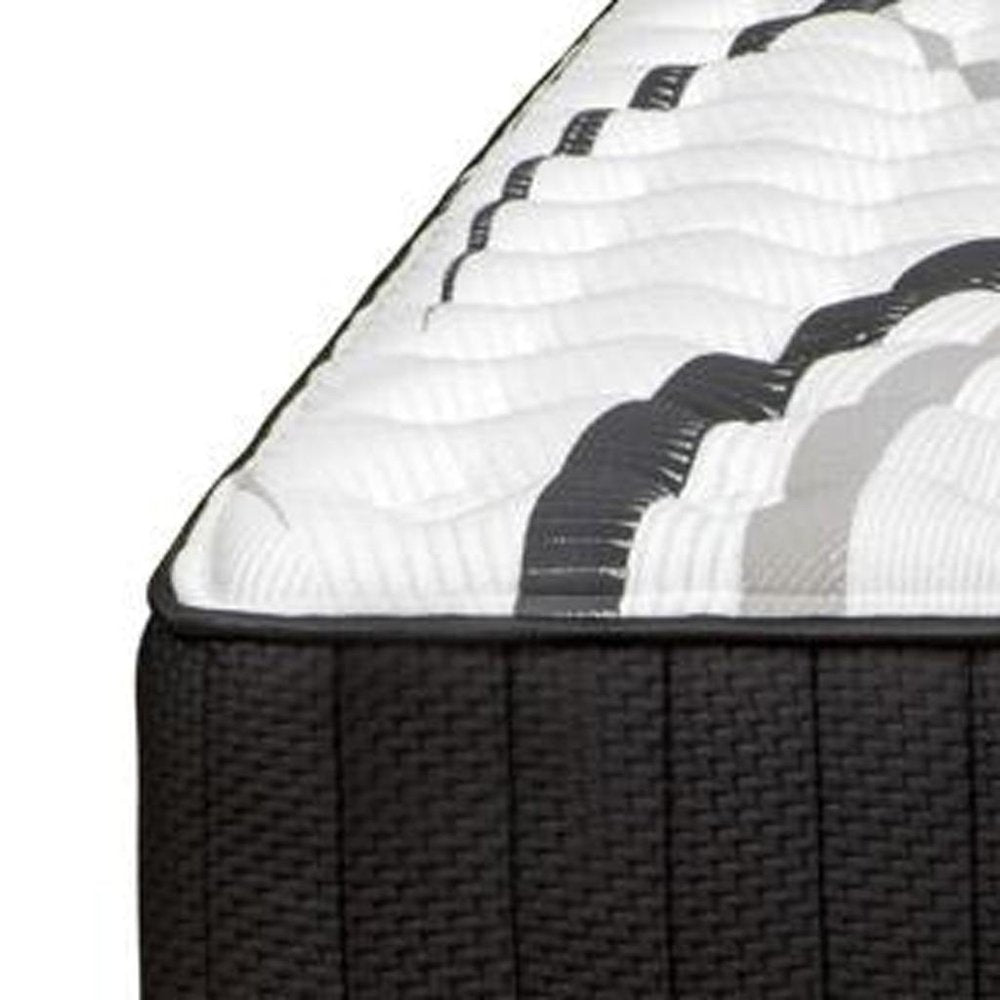 14" Graphite And Titanium Infused Twin Gel Memory Foam Medium Hybrid Mattress