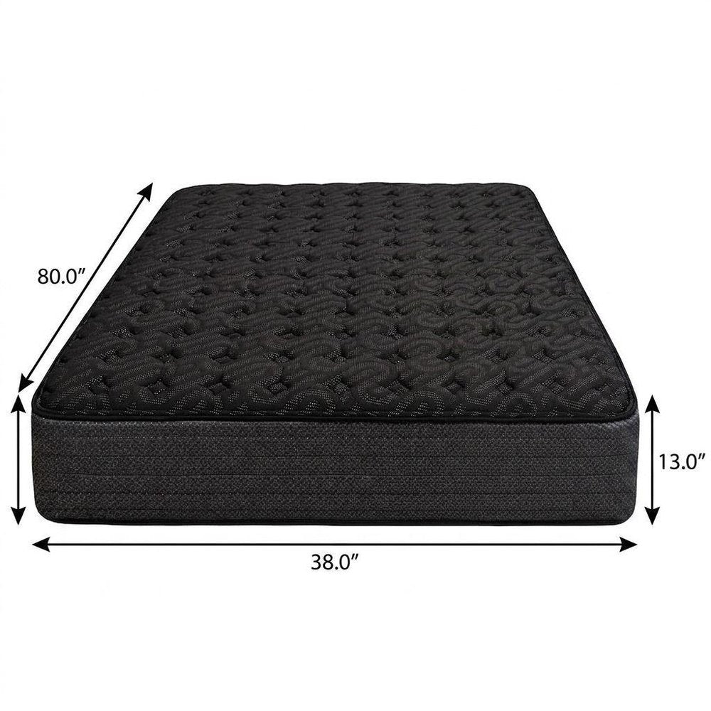 13" Copper Infused Twin Gel Memory Foam Extra Firm Hybrid Mattress