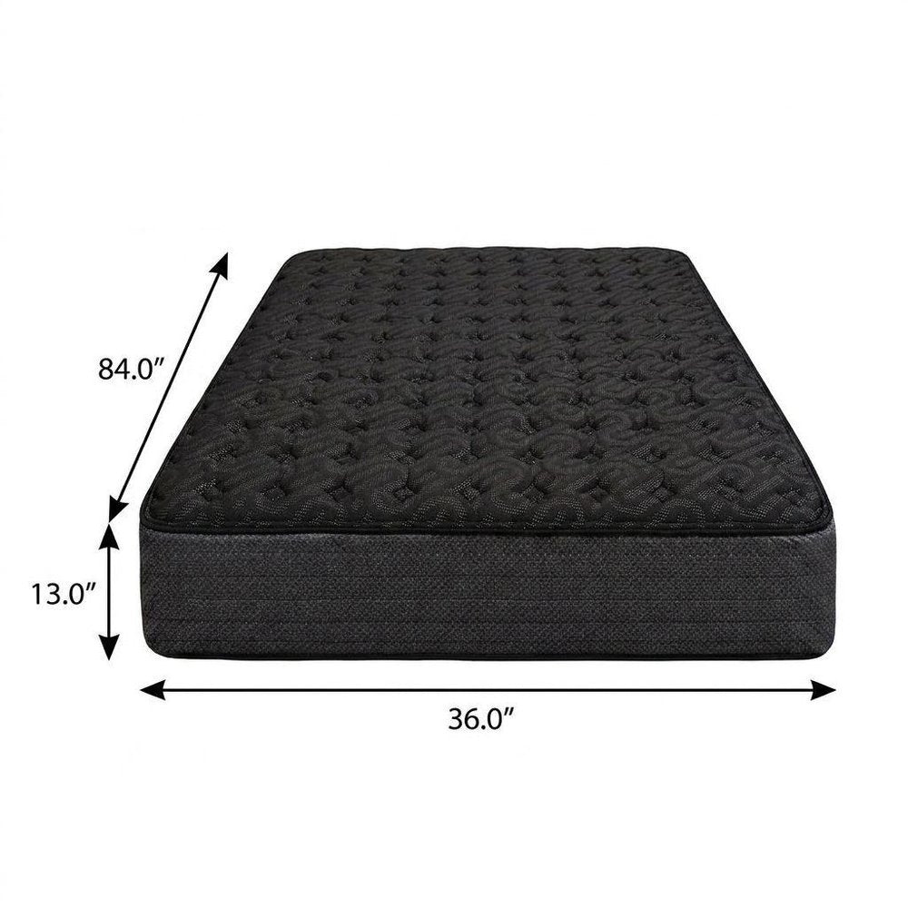 13" Copper Infused Twin Gel Memory Foam Extra Firm Hybrid Mattress