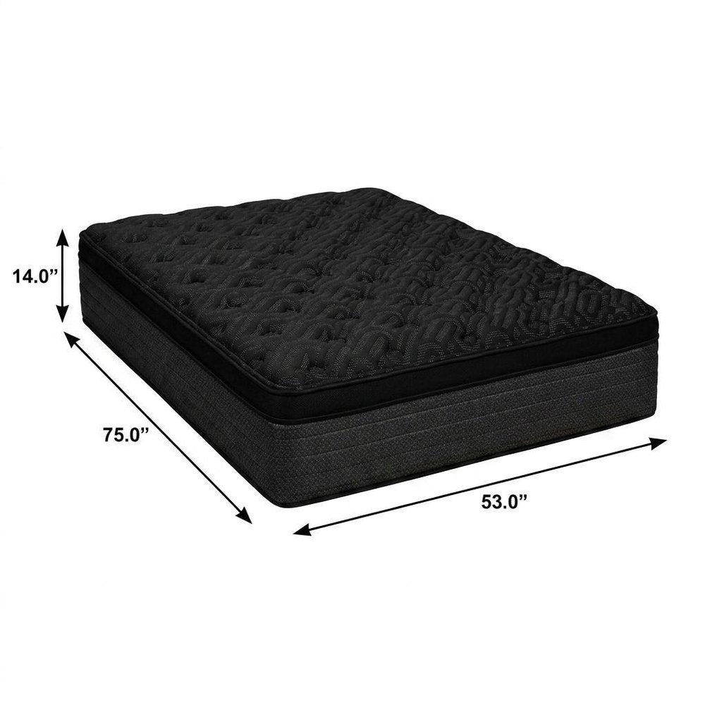 14" Copper Infused Twin Gel Memory Foam Plush Euro Top Hybrid Mattress