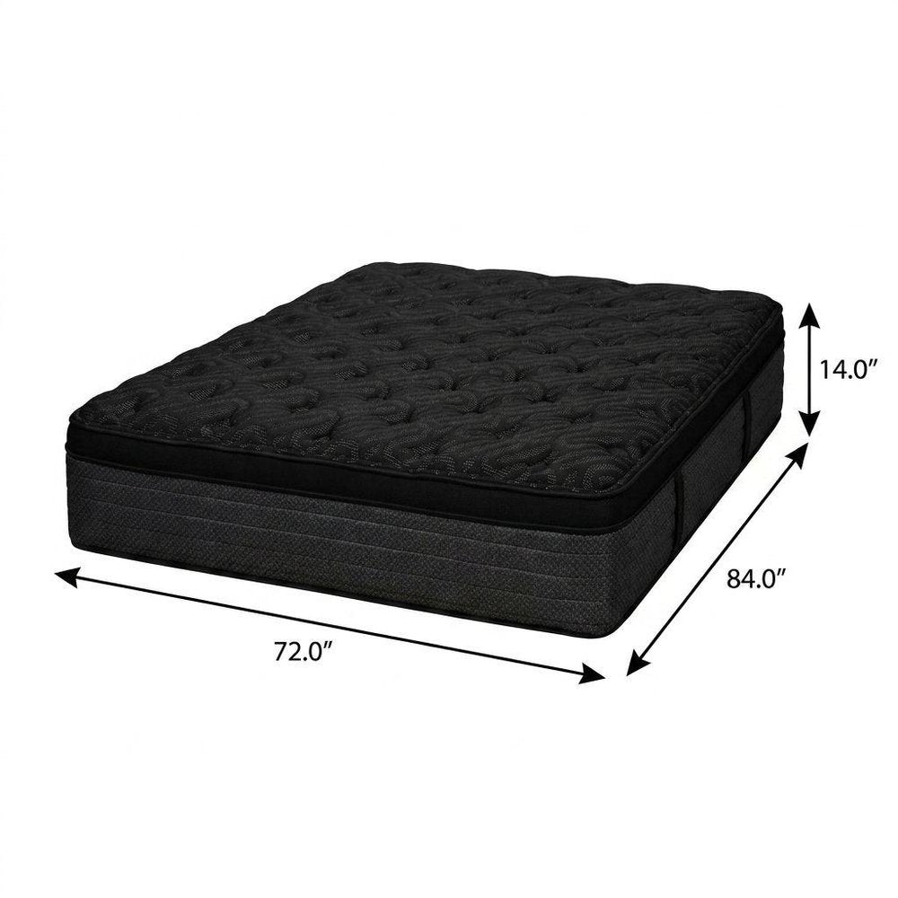 14" Copper Infused Twin Gel Memory Foam Plush Euro Top Hybrid Mattress