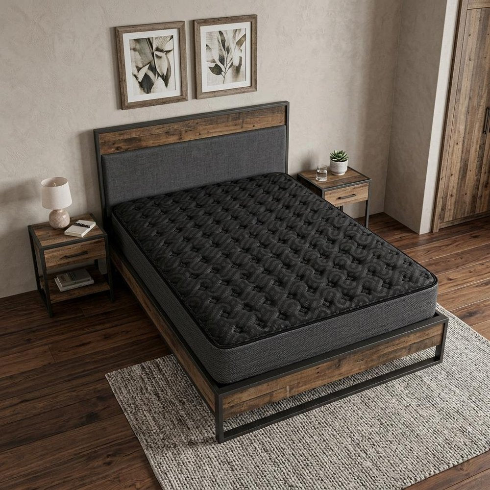 13" Copper Infused Twin Gel Memory Foam Firm Hybrid Mattress