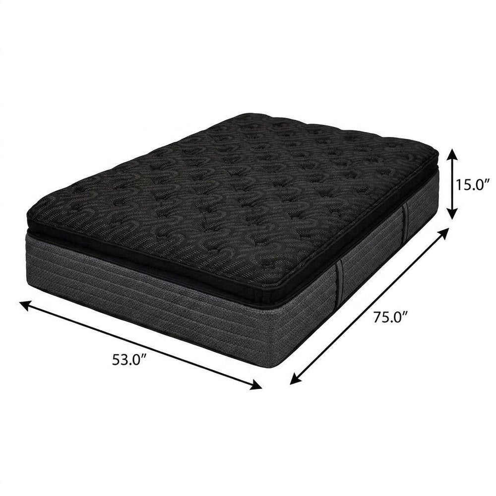 15" Copper Infused Twin Gel Memory Foam Ultra plush Hybrid Mattress