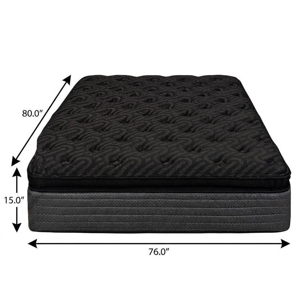 15" Copper Infused Twin Gel Memory Foam Ultra plush Hybrid Mattress