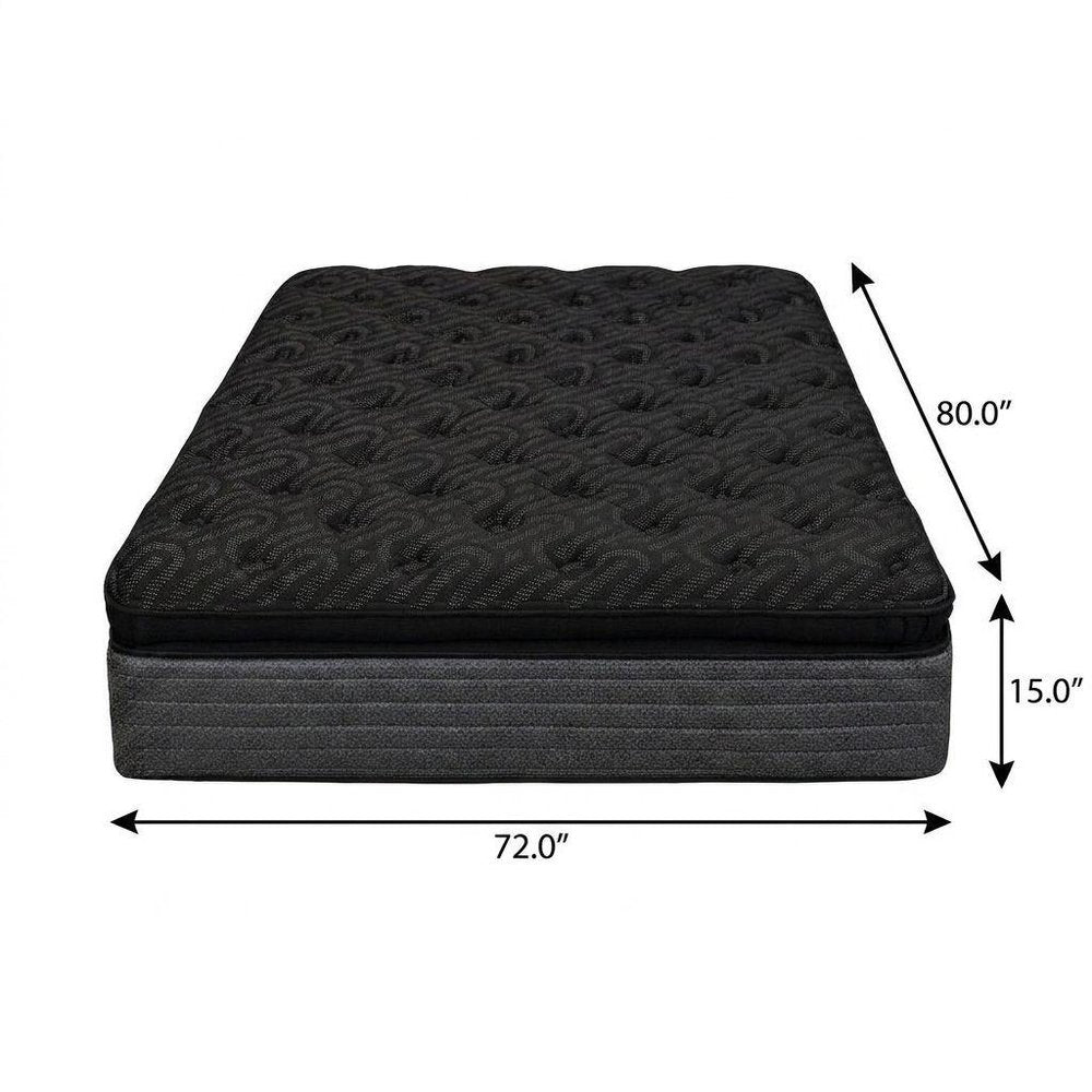 15" Copper Infused Twin Gel Memory Foam Ultra plush Hybrid Mattress