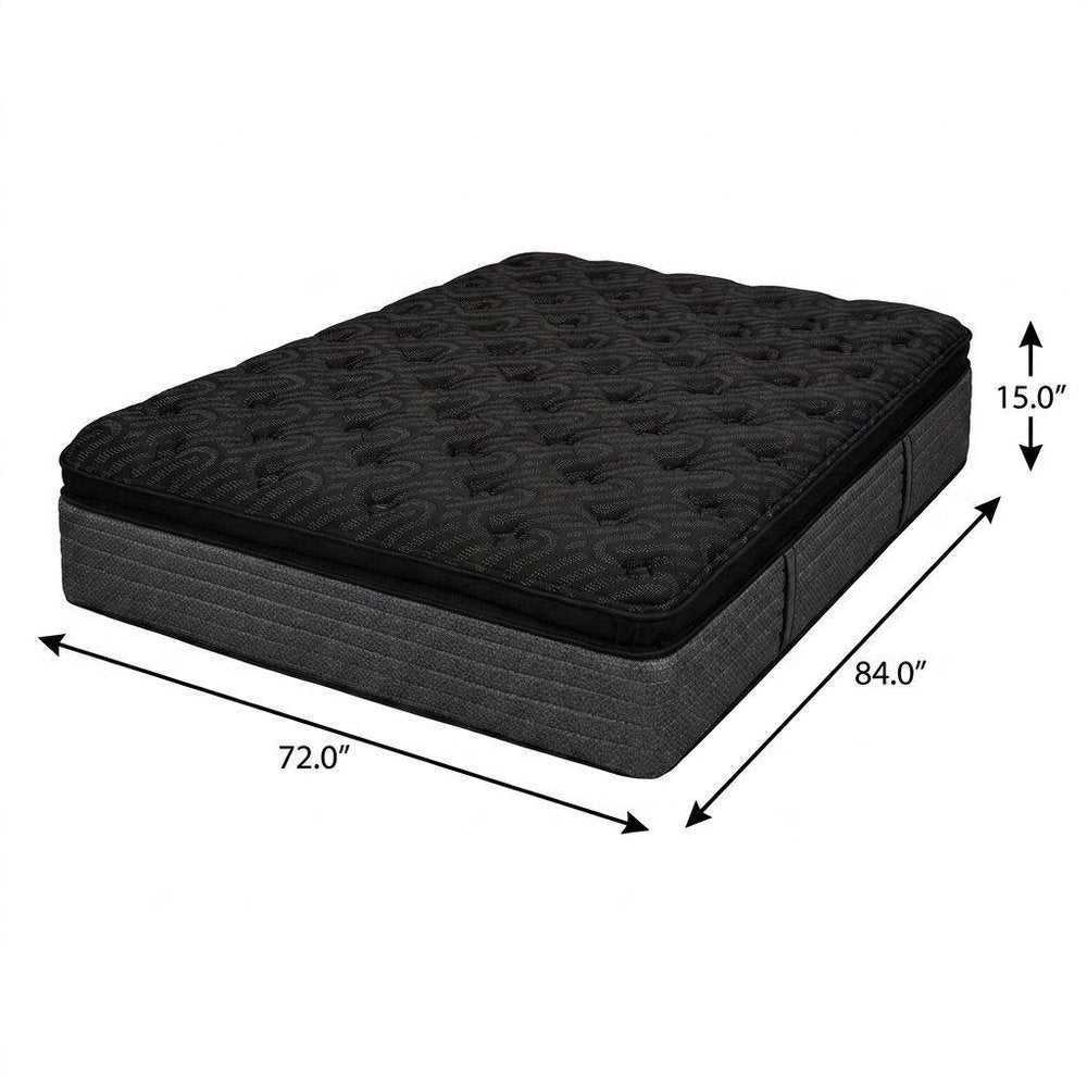 15" Copper Infused Twin Gel Memory Foam Ultra plush Hybrid Mattress