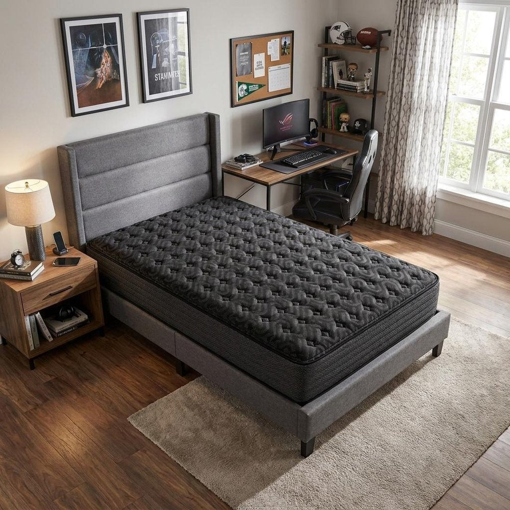 13" Copper Infused Twin Gel Memory Foam Medium Hybrid Mattress