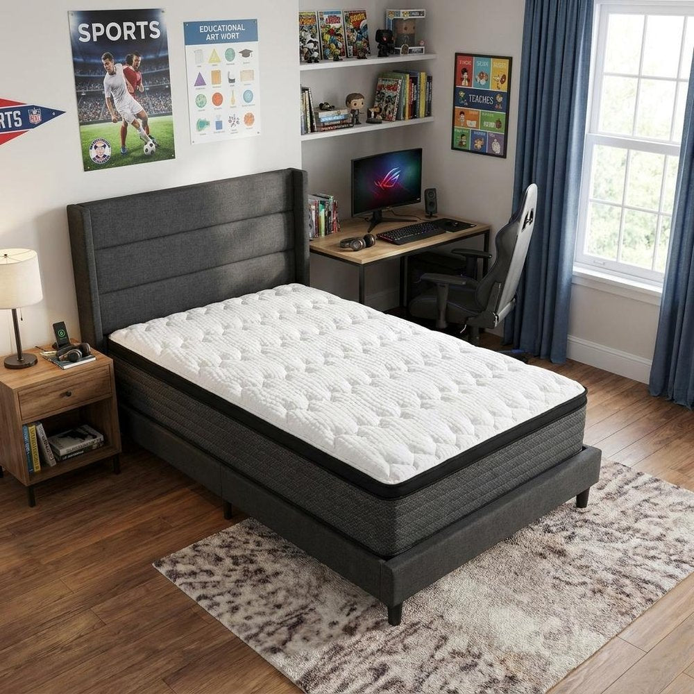 11" Twin Foam Plush Euro Top Hybrid Mattress