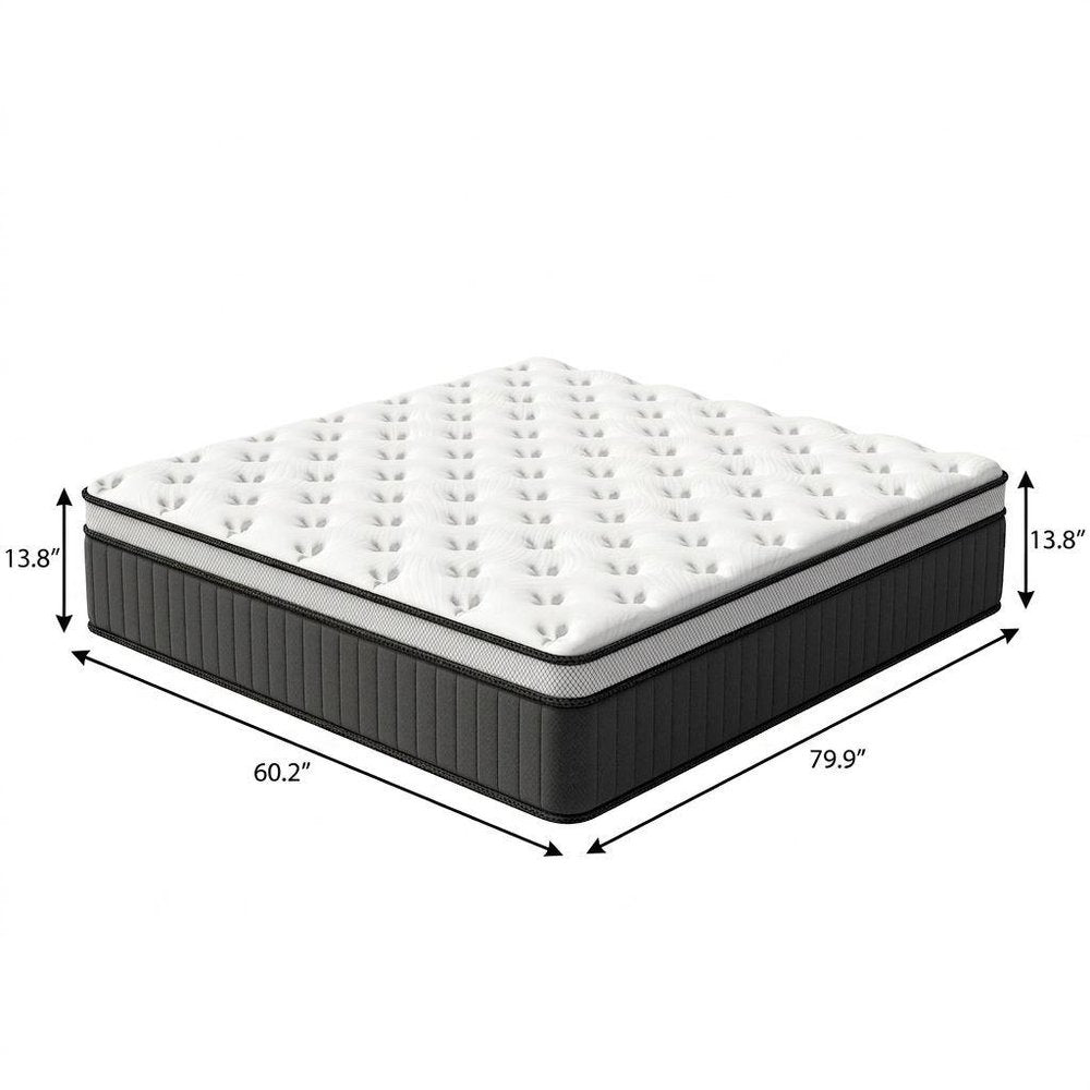 14" Twin Memory Foam Medium Euro Top Hybrid Mattress