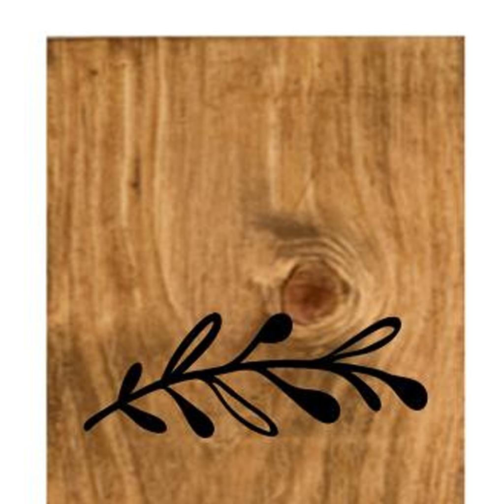 59" Black And Natural Solid Wood Home Porch Sign