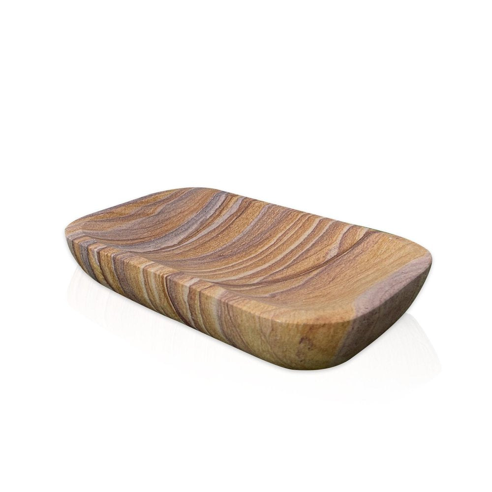 2" Taupe Stone Decorative Bowl