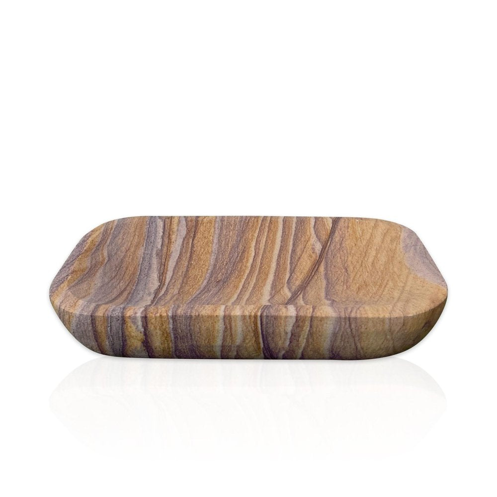 2" Taupe Stone Decorative Bowl