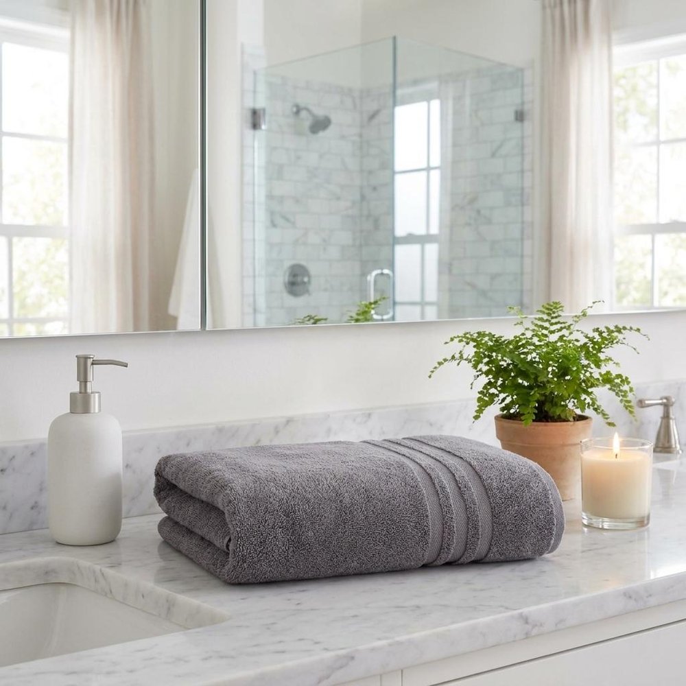 White Turkish Cotton 35" X 66" Bath Sheet