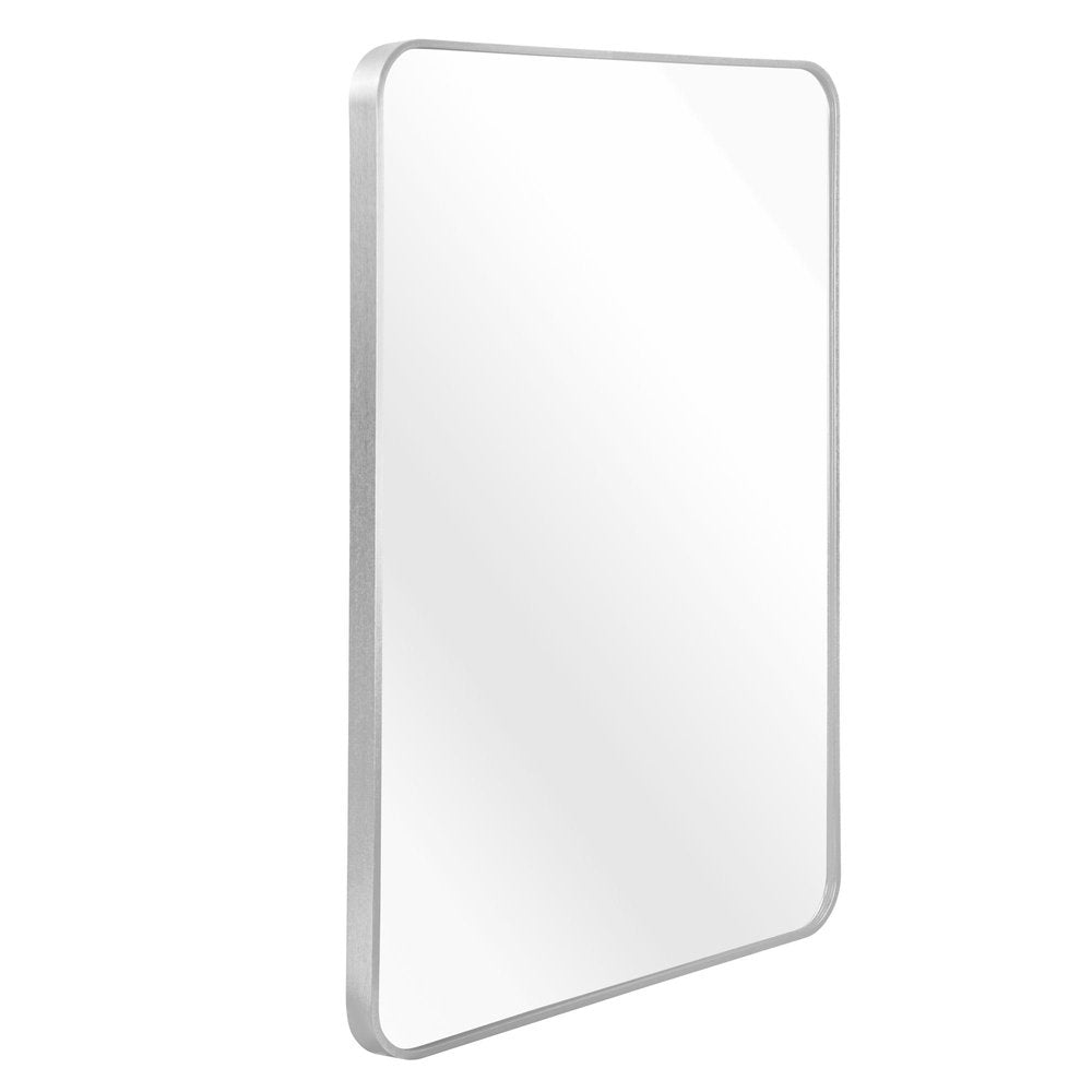 40" Silver Aluminum Framed Bathroom Vanity Mirror