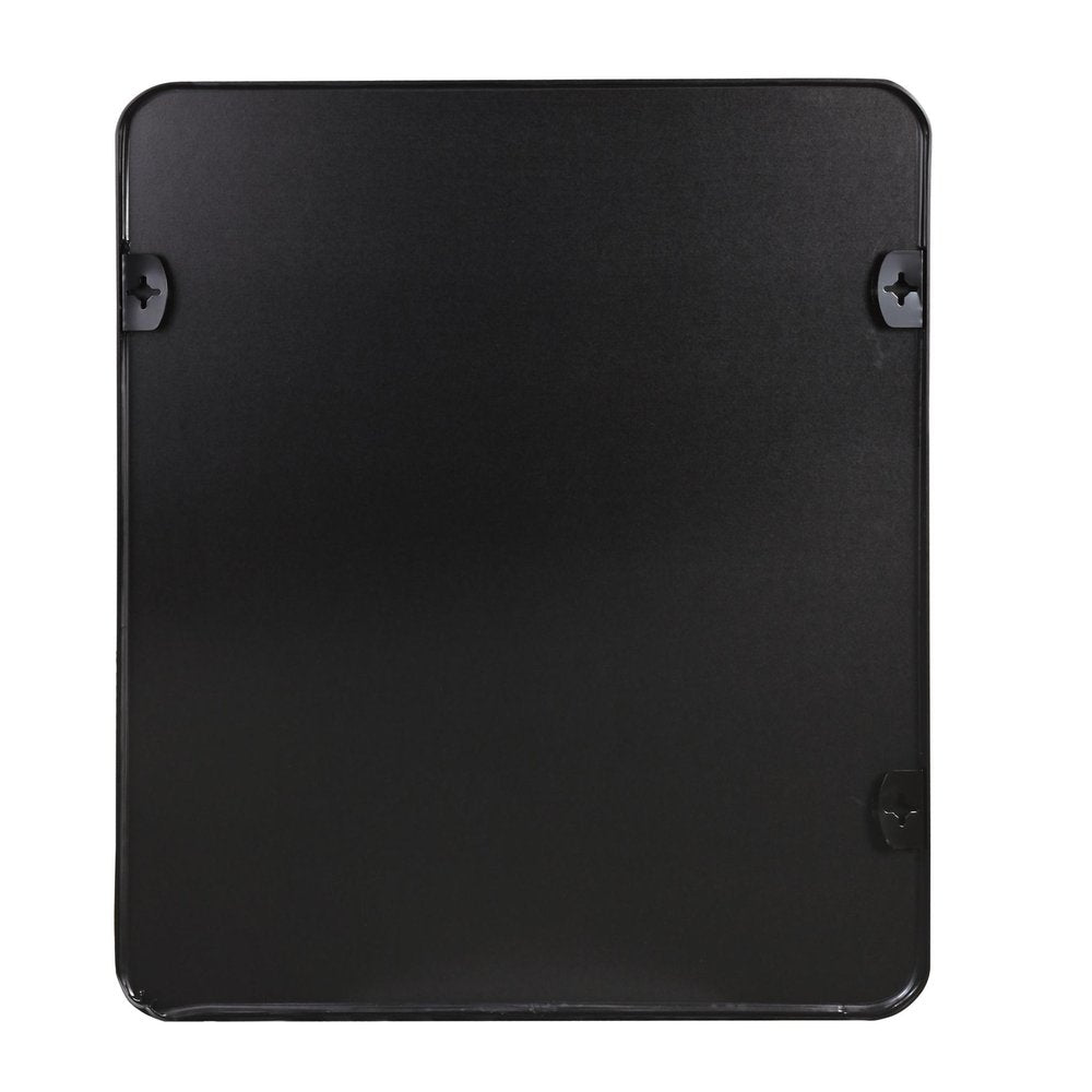 36" Black Aluminum Framed Bathroom Vanity Mirror