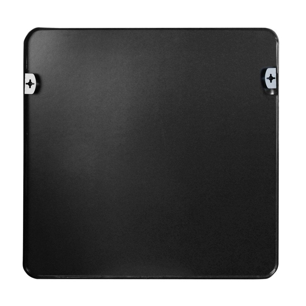 30" Black Aluminum Square Framed Bathroom Vanity Mirror