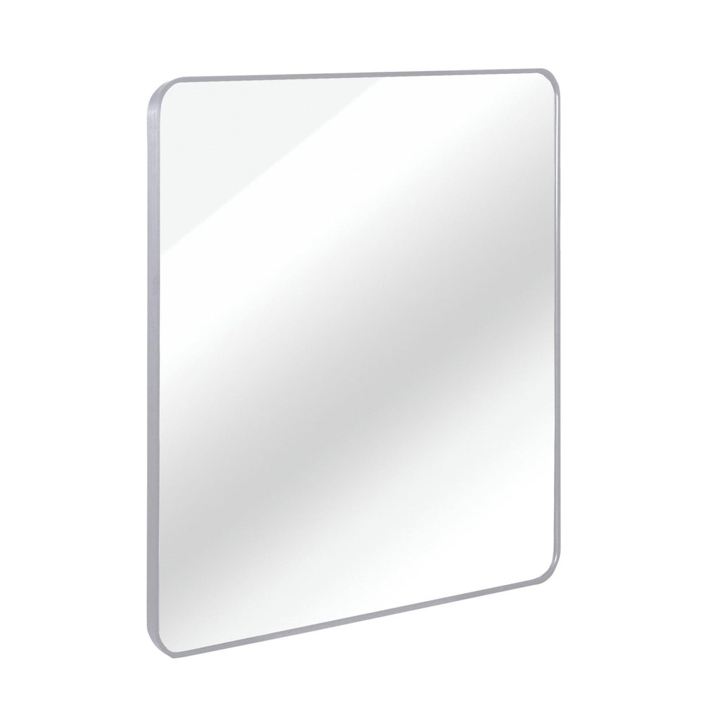 30" Black Aluminum Square Framed Bathroom Vanity Mirror
