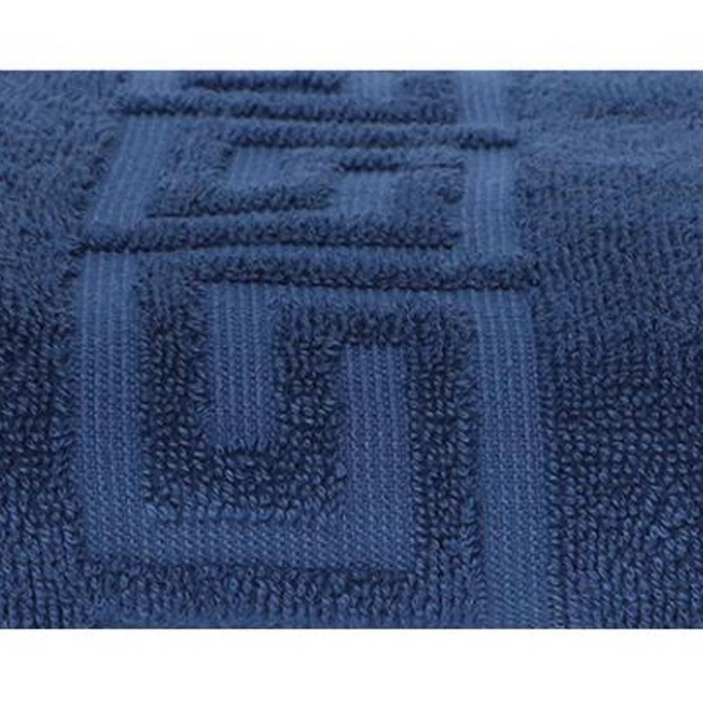 White Greek Key Turkish Cotton 27" X 54" Bath Towel