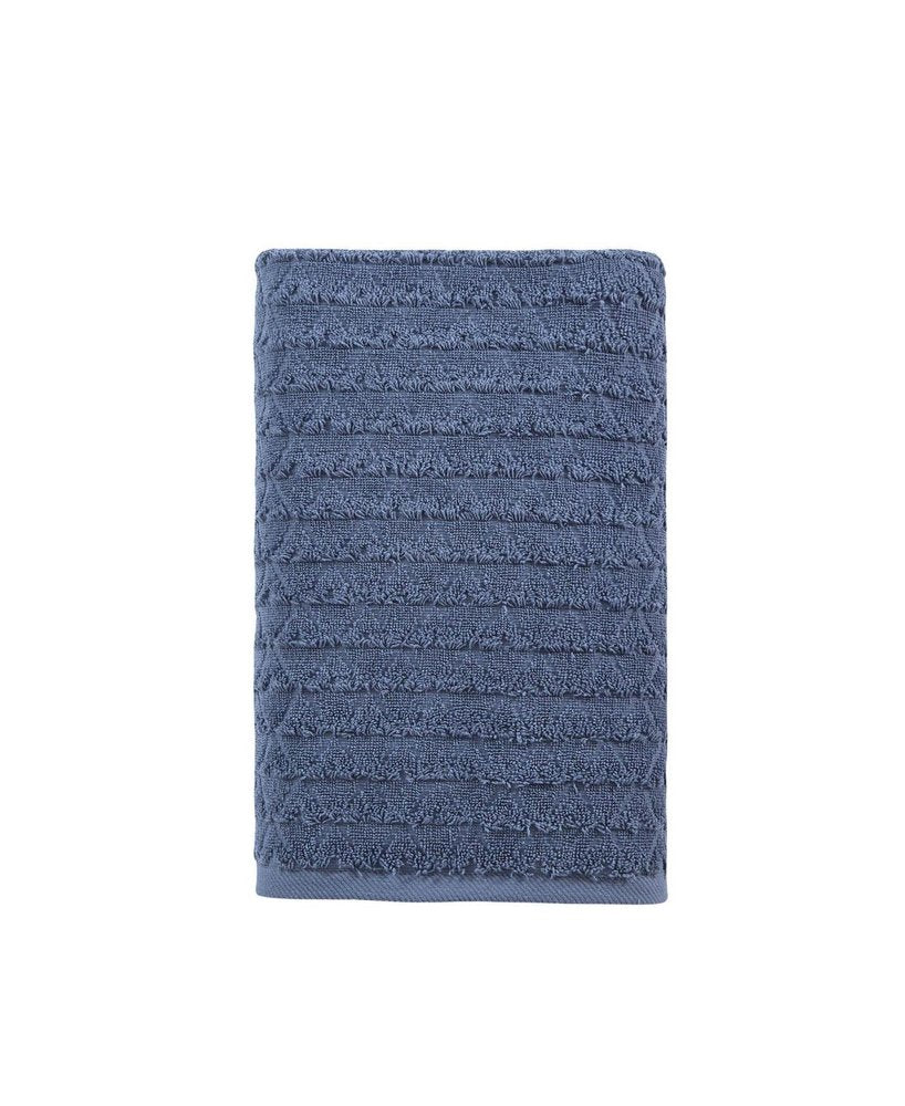 White Geometric Turkish Cotton 27" X 54" Bath Towel