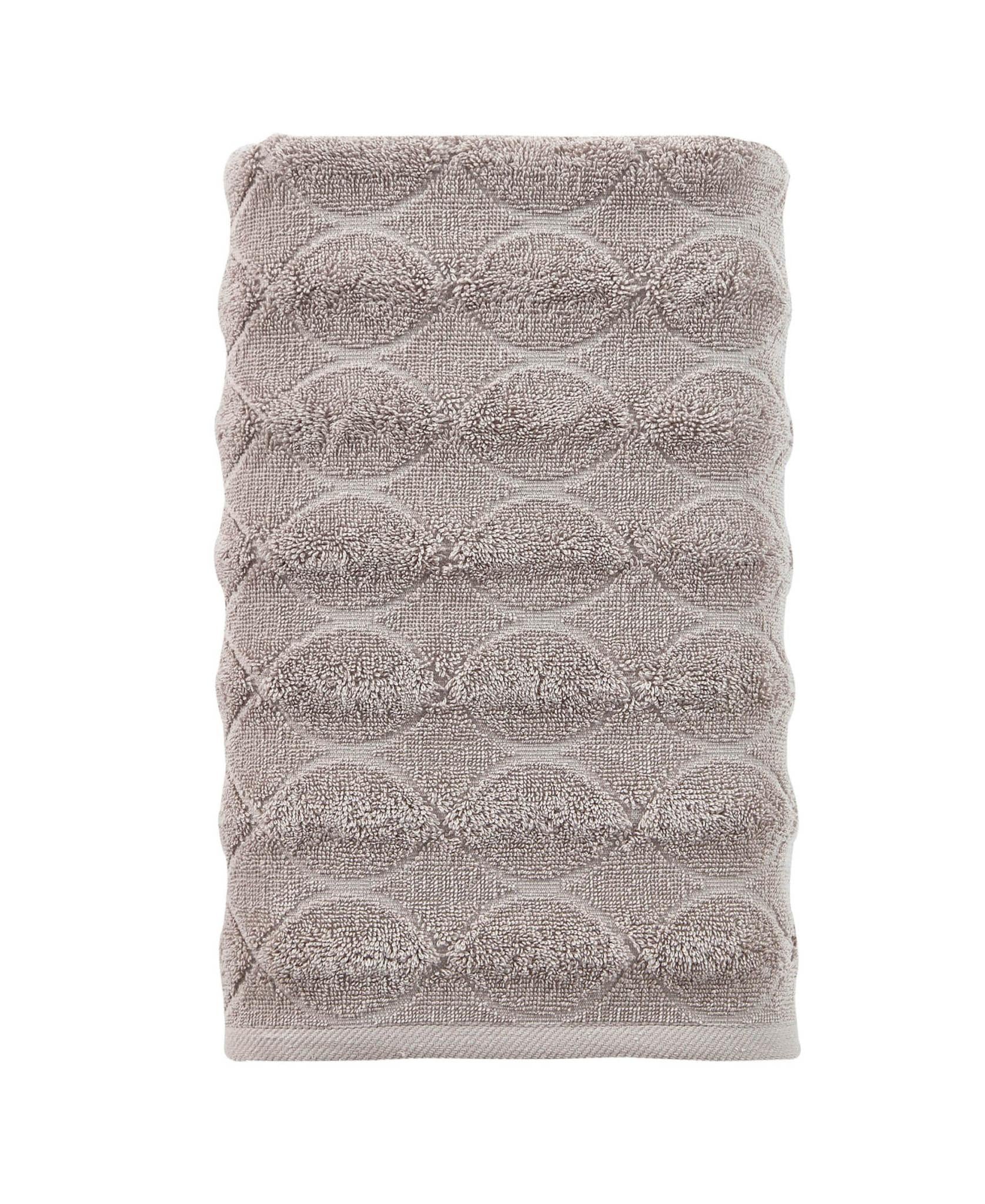 Light Brown Jacquard Turkish Cotton 27" X 54" Bath Towel