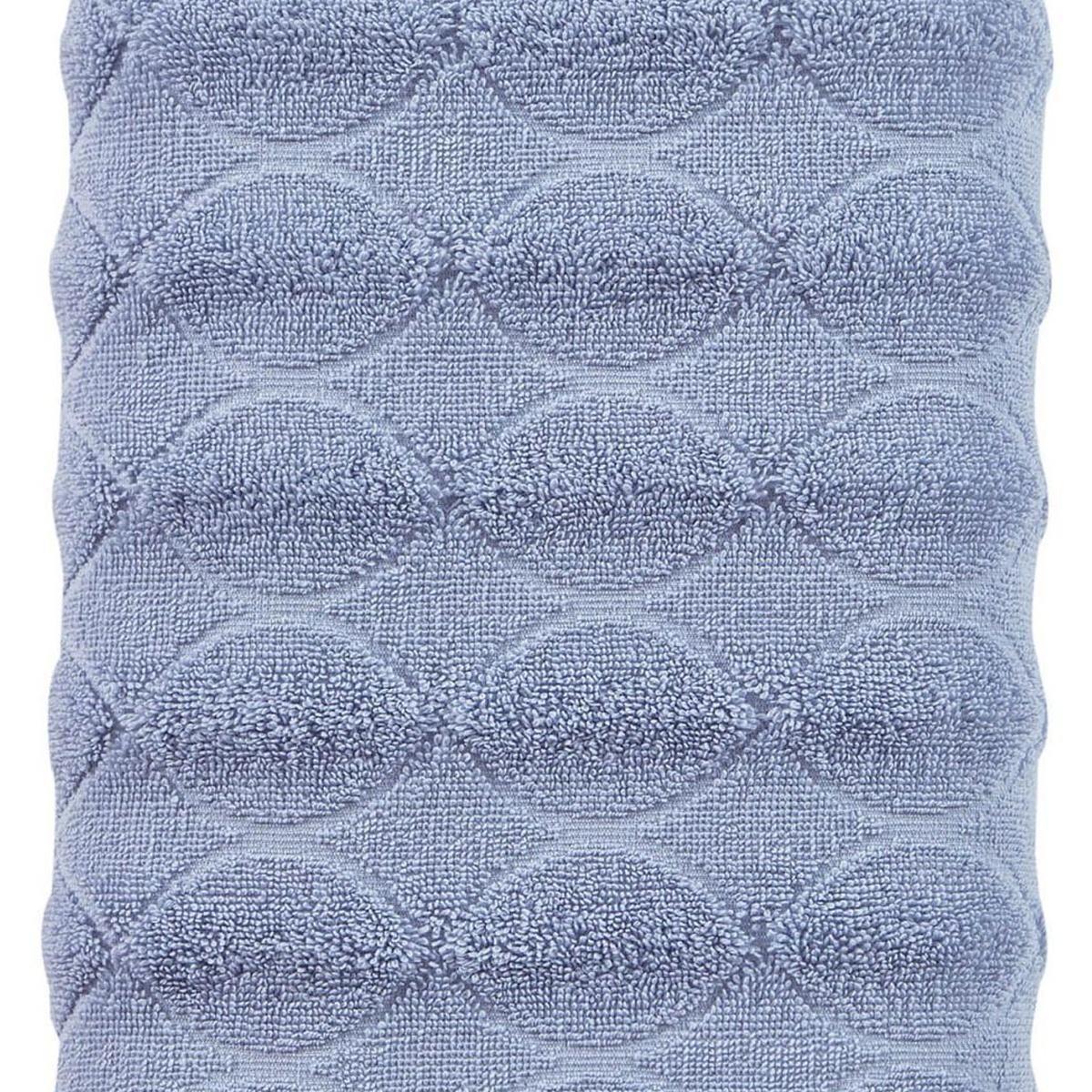 Blue Jacquard Turkish Cotton 27" X 54" Bath Towel