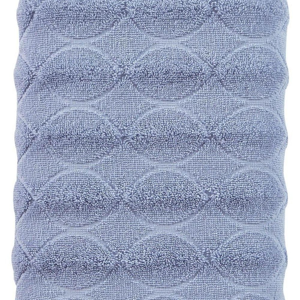 White Jacquard Turkish Cotton 27" X 54" Bath Towel