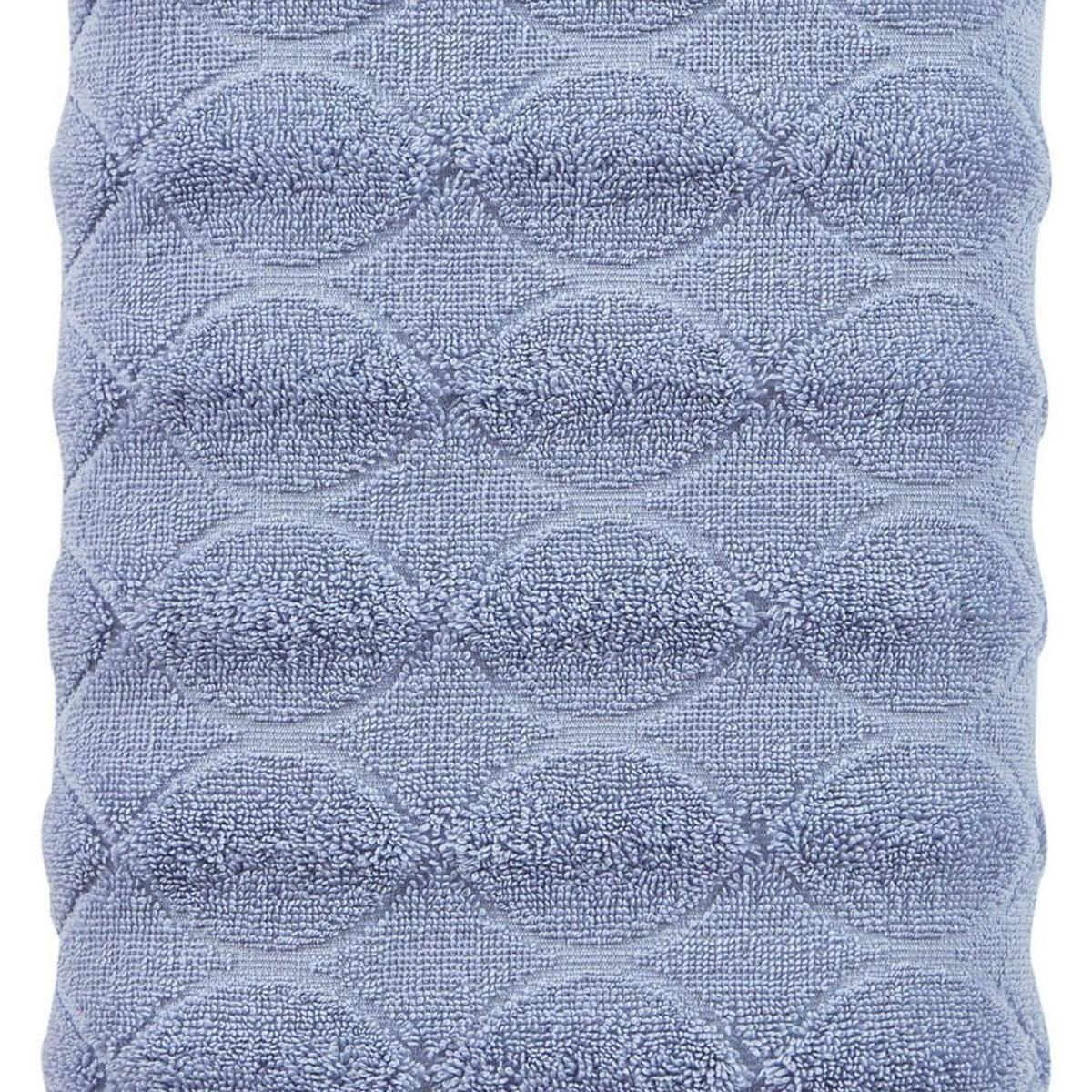 Blue Jacquard Turkish Cotton 27" X 54" Bath Towel