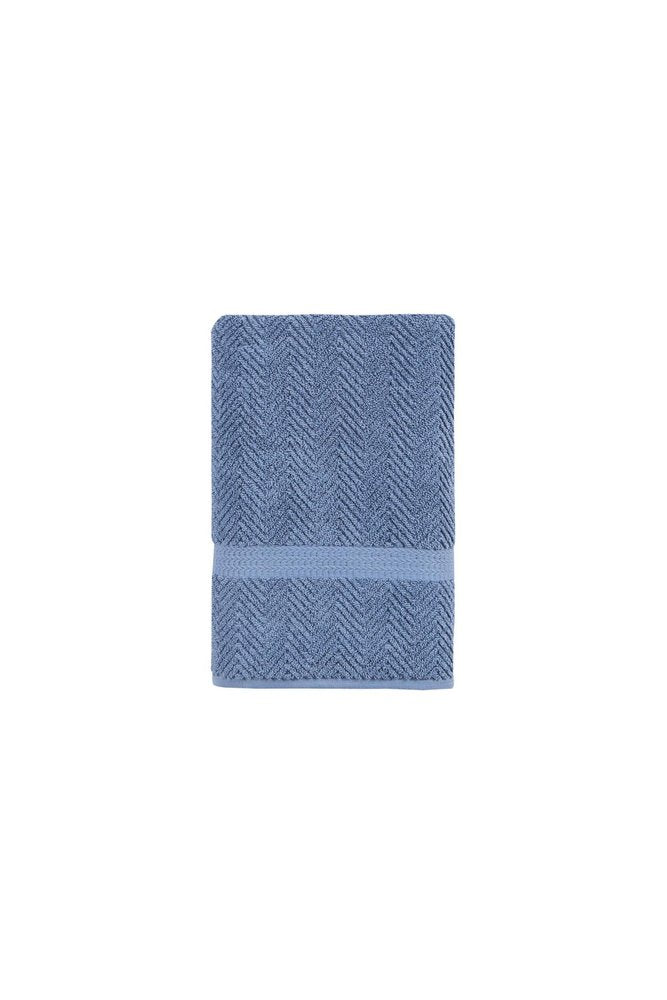 White Chevron Turkish Cotton 27" X 54" Bath Towel