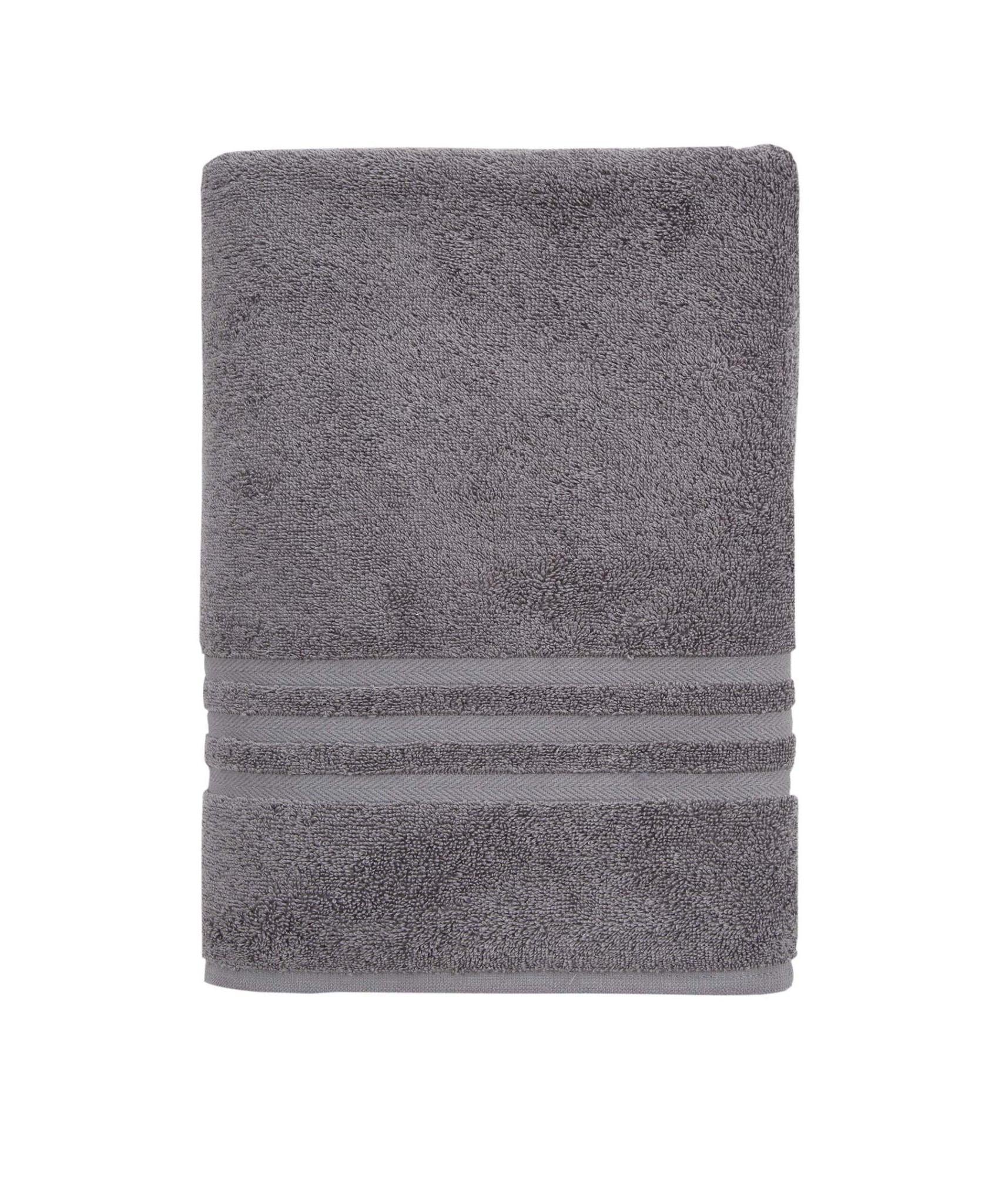 Dark Gray Turkish Cotton 27" X 54" Bath Towel