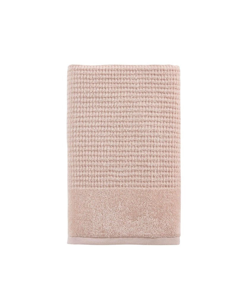 White Turkish Cotton 27" X 54" Checkered Bath Towel