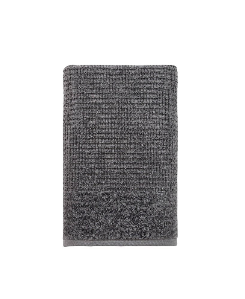 White Turkish Cotton 27" X 54" Checkered Bath Towel