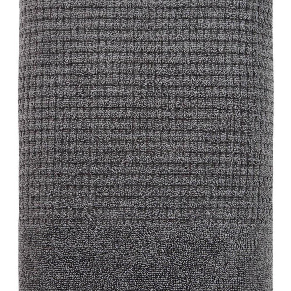 White Turkish Cotton 27" X 54" Checkered Bath Towel