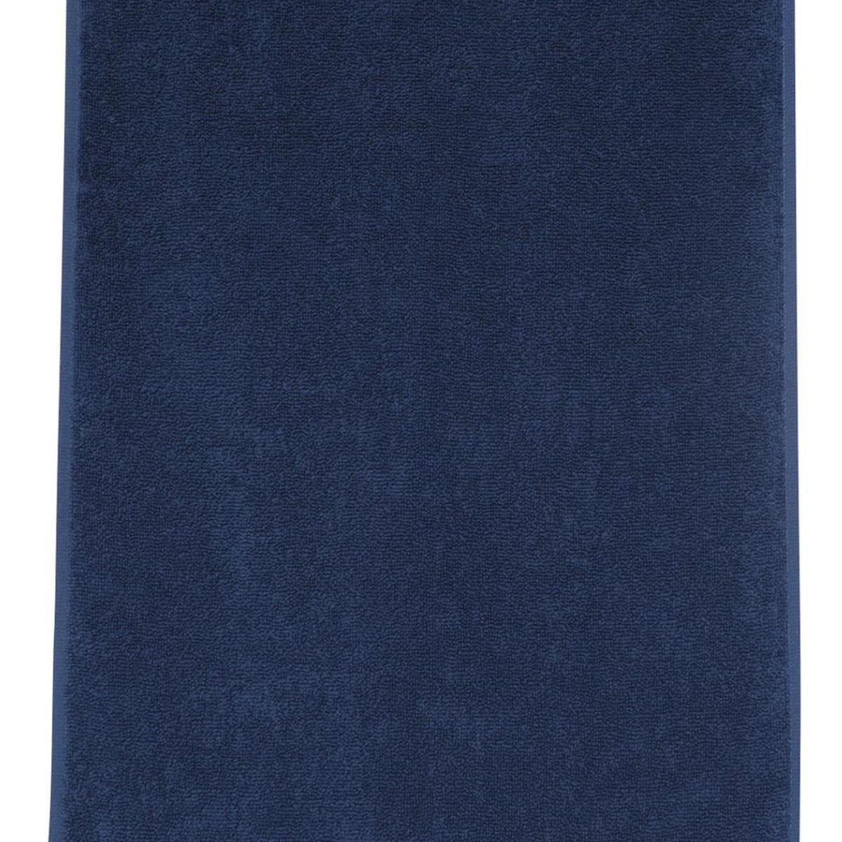 Navy Blue Greek Key Turkish Cotton 30" X 16" Hand Towel
