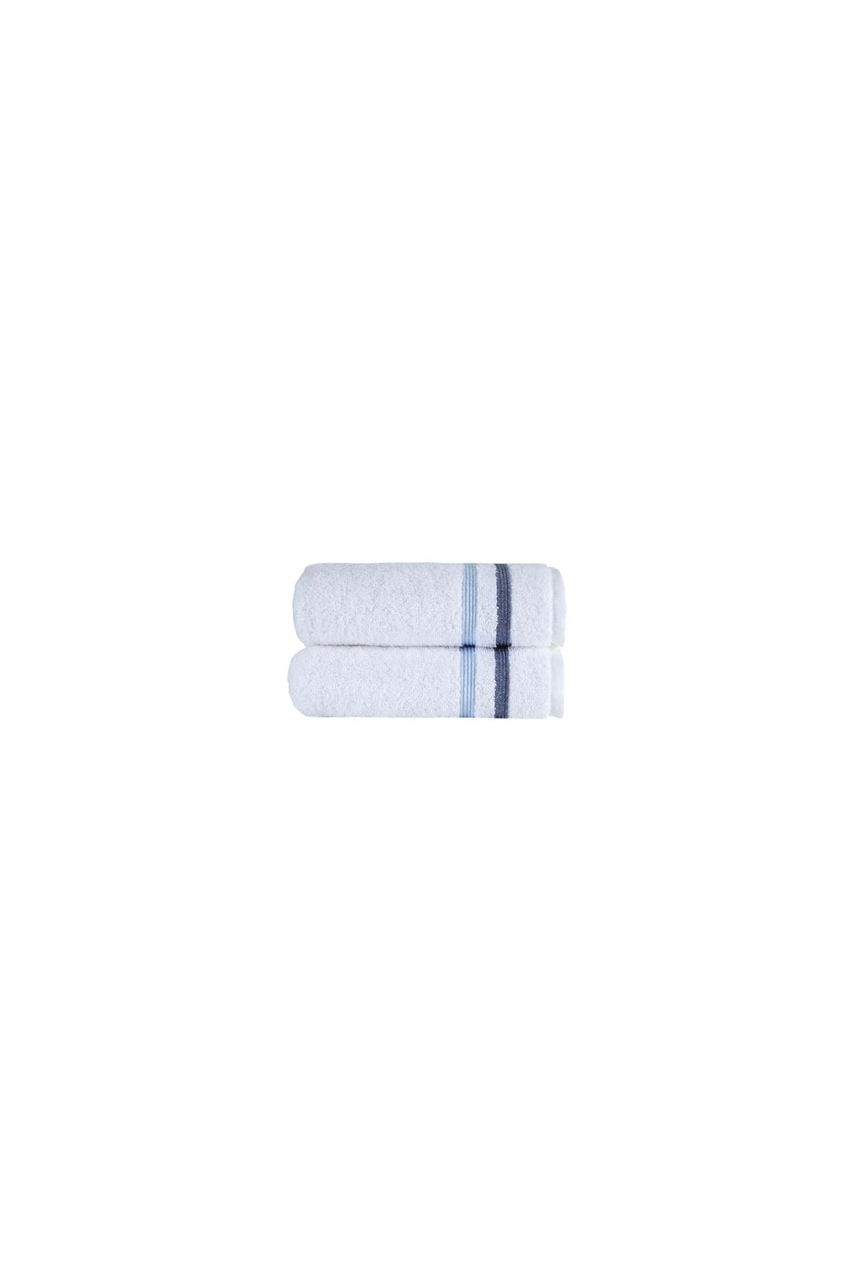 Set of Two White Turkish Cotton 16" X 30" Hand Towels