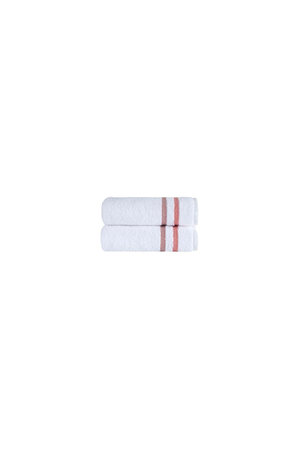 Set of Two White Turkish Cotton 16" X 30" Hand Towels
