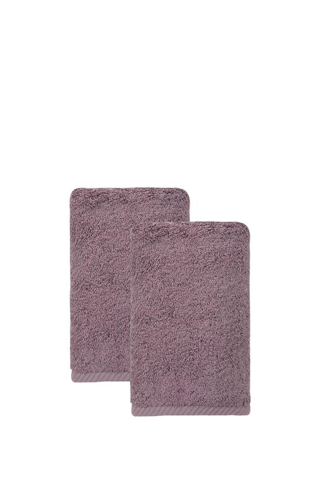 Set of Two White Turkish Cotton 16" X 30" Hand Towels