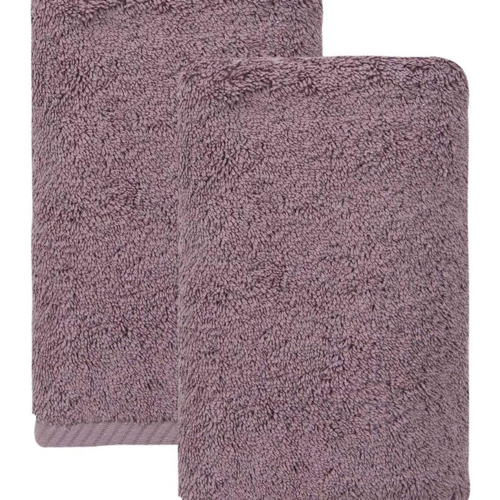 Set of Two White Turkish Cotton 16" X 30" Hand Towels
