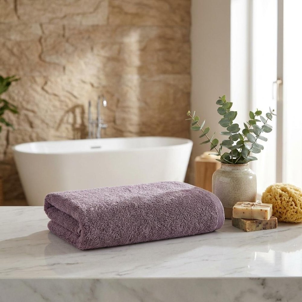 Set of Two White Turkish Cotton 16" X 30" Hand Towels