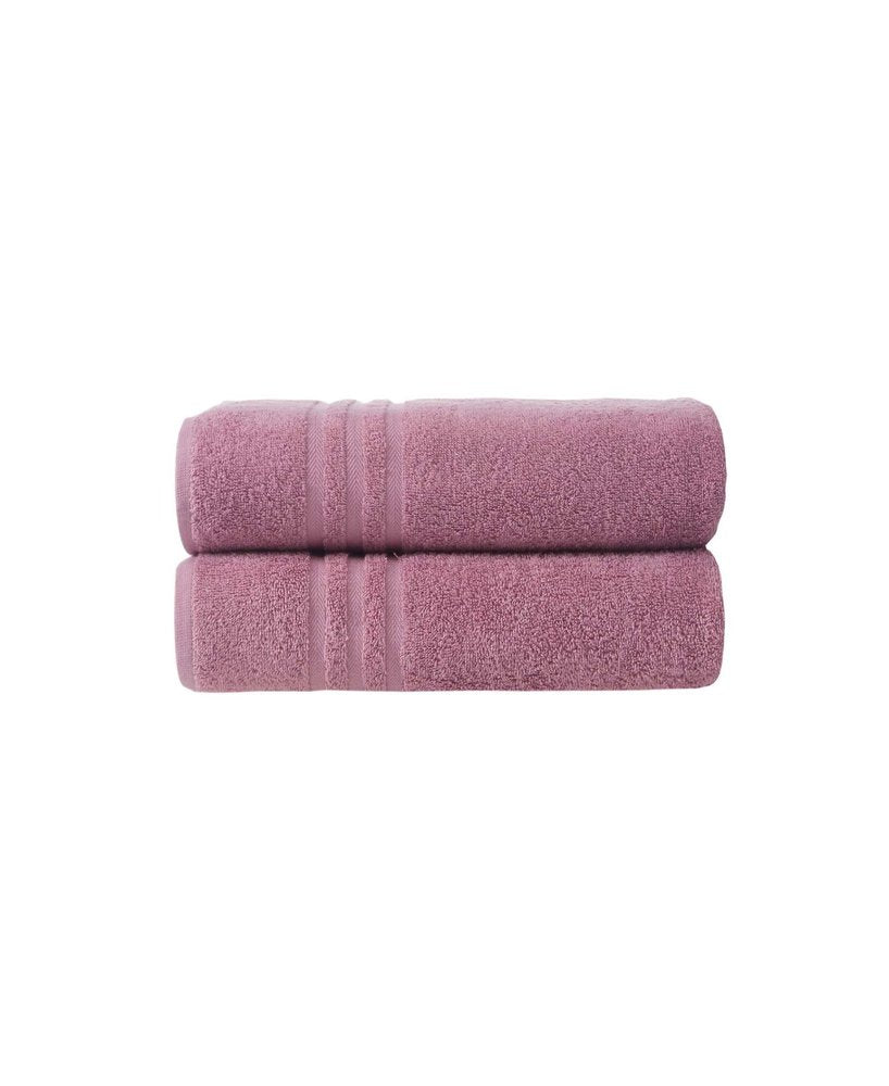 Set of Two White Turkish Cotton 27" X 54" Bath Towels