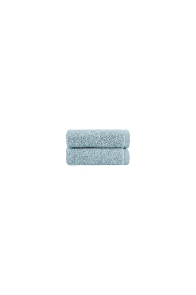 Set of Two White Turkish Cotton 16" X 30" Hand Towels