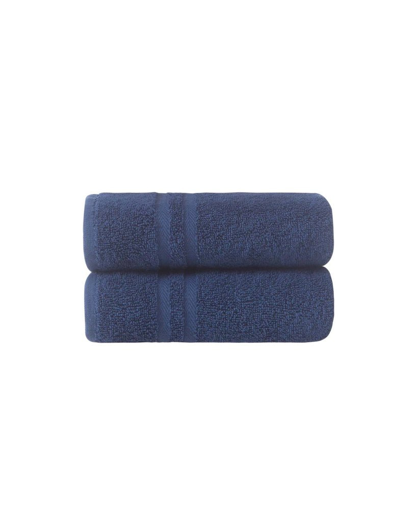 Set of Two White Turkish Cotton 16" X 30" Hand Towels