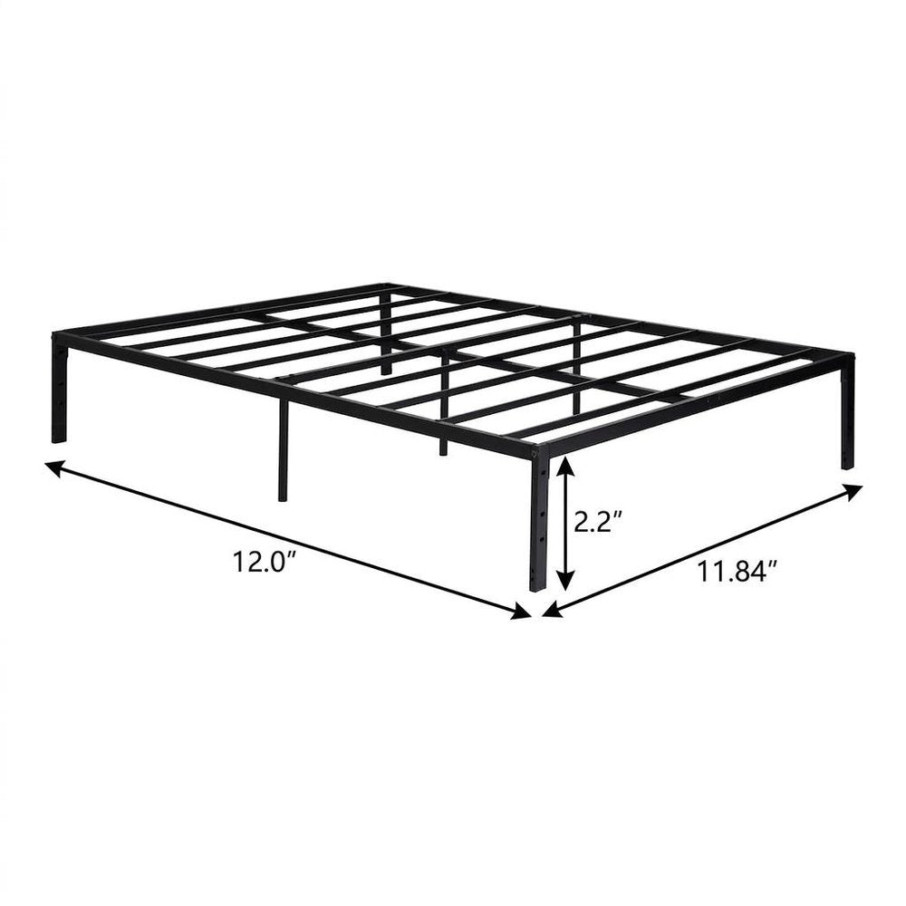 Black Steel Full Bed Frame